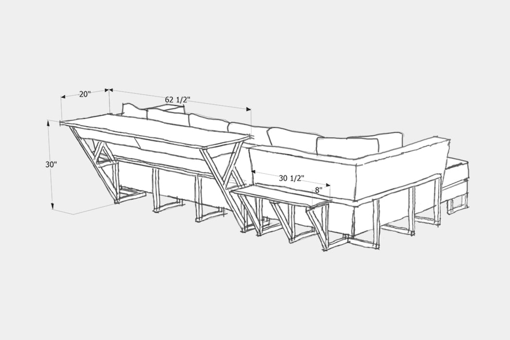 LRG Sectional Trays + Work Table